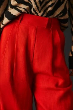 Flash Sale ⭐ SOVERE Elish Linen Pants RED ???? -PAIGE-shop unnamed file 1629