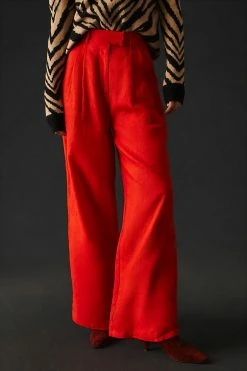 Flash Sale ⭐ SOVERE Elish Linen Pants RED ???? -PAIGE-shop unnamed file 1630