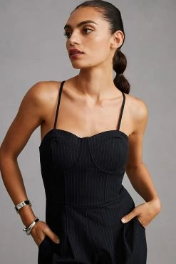 Outlet ???? By Anthropologie Tailored Jumpsuit BLUE MOTIF ???? -PAIGE-shop unnamed file 1673