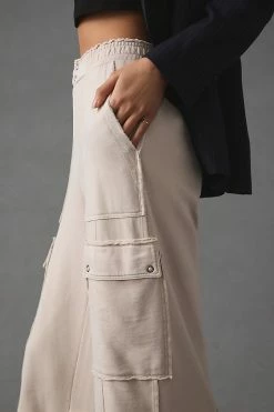 Discount ???? Daily Practice By Anthropologie Utility Wide-Leg Pants IVORY ❤️ -PAIGE-shop unnamed file 169