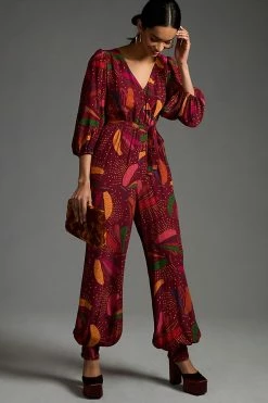 New ???? Farm Rio Wrap Jumpsuit RED ????