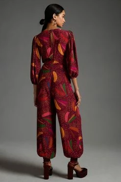New ???? Farm Rio Wrap Jumpsuit RED ???? 5 New ???? Farm Rio Wrap Jumpsuit RED ???? -PAIGE-shop unnamed file 1694