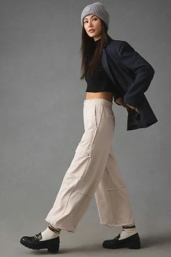 Discount ???? Daily Practice By Anthropologie Utility Wide-Leg Pants IVORY ❤️ -PAIGE-shop unnamed file 171