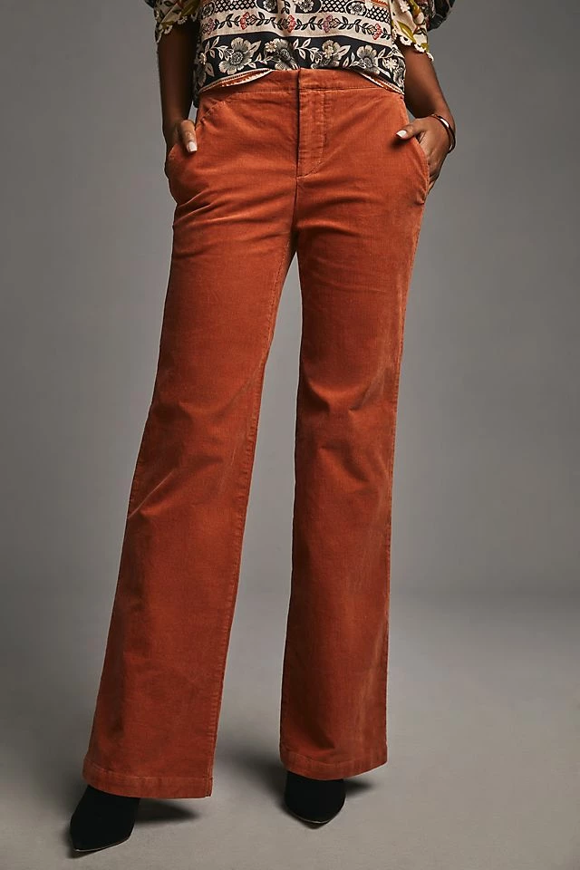 Maeve Wide-Leg Corduroy Trousers Outlet ???? Maeve Wide-Leg Corduroy Trousers ORANGE ???? -PAIGE-shop unnamed file 1732