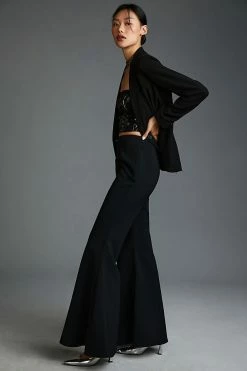 Buy ???? By Anthropologie Flare Pants BLACK MOTIF ???? -PAIGE-shop unnamed file 1753