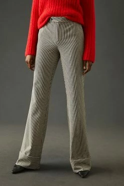 Cheap ???? Maeve Low-Slung Flared Trousers BLACK MOTIF ???? -PAIGE-shop unnamed file 1782