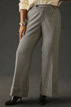 Cheap ???? Maeve Low-Slung Flared Trousers BLACK MOTIF ???? -PAIGE-shop unnamed file 1786