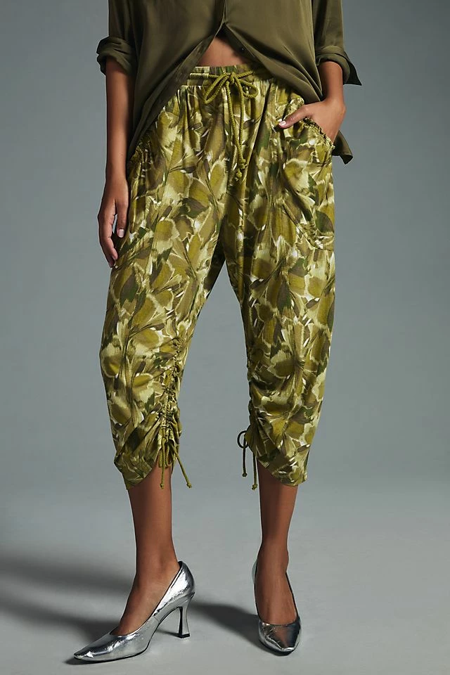 Daily Practice by Anthropologie Arid Crop Pants New ???? Daily Practice By Anthropologie Arid Crop Pants GREEN MOTIF ???? -PAIGE-shop unnamed file 18