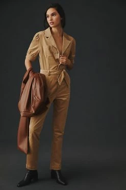 Best deal 🔥 Paige Mayslie Corduroy Jumpsuit TAN CORDUROY 🔔