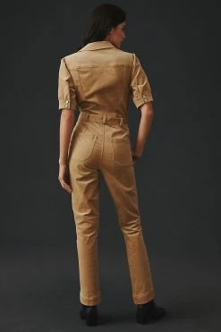 Best deal 🔥 Paige Mayslie Corduroy Jumpsuit TAN CORDUROY 🔔 -PAIGE-shop unnamed file 1838