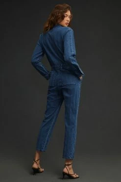 Outlet ???? Lee Union-All Denim Jumpsuit LIGHT STRIPE ???? -PAIGE-shop unnamed file 1842