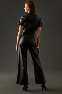 Best Sale ???? Paige Anessa Faux Leather Jumpsuit BLACK ???? -PAIGE-shop unnamed file 1858