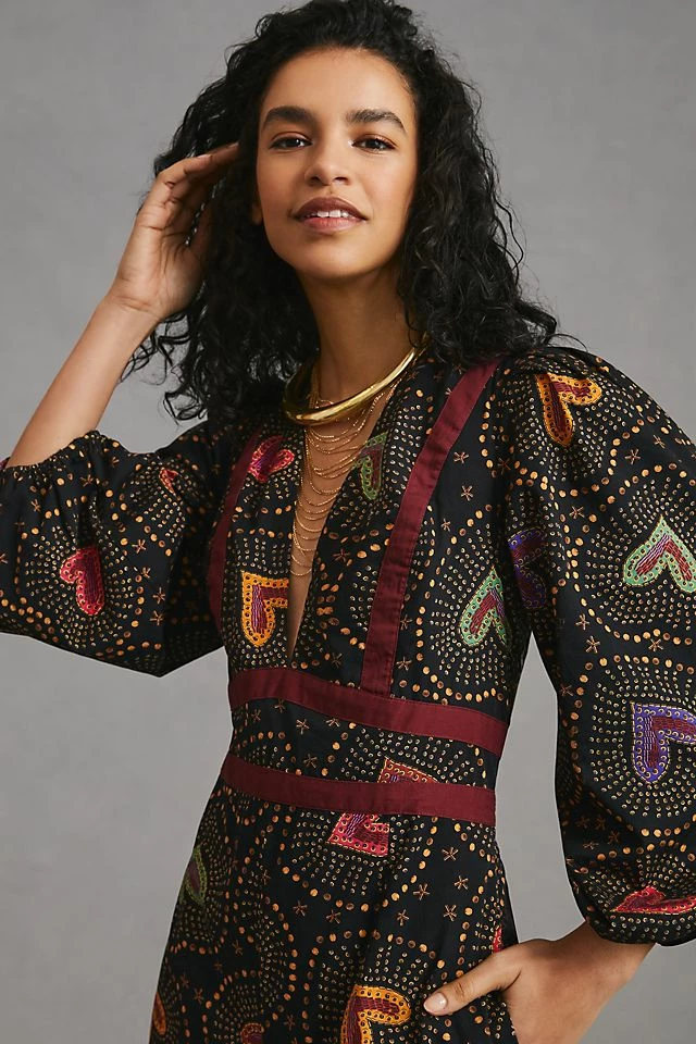 Farm Rio Deep-V Jumpsuit New ???? Farm Rio Deep-V Jumpsuit BLACK ⌛ -PAIGE-shop unnamed file 1875