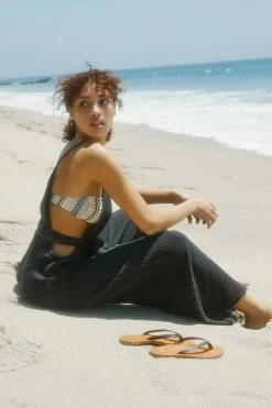 Best reviews of ???? By Anthropologie Tie-Front Cover-Up Jumpsuit BLACK ????