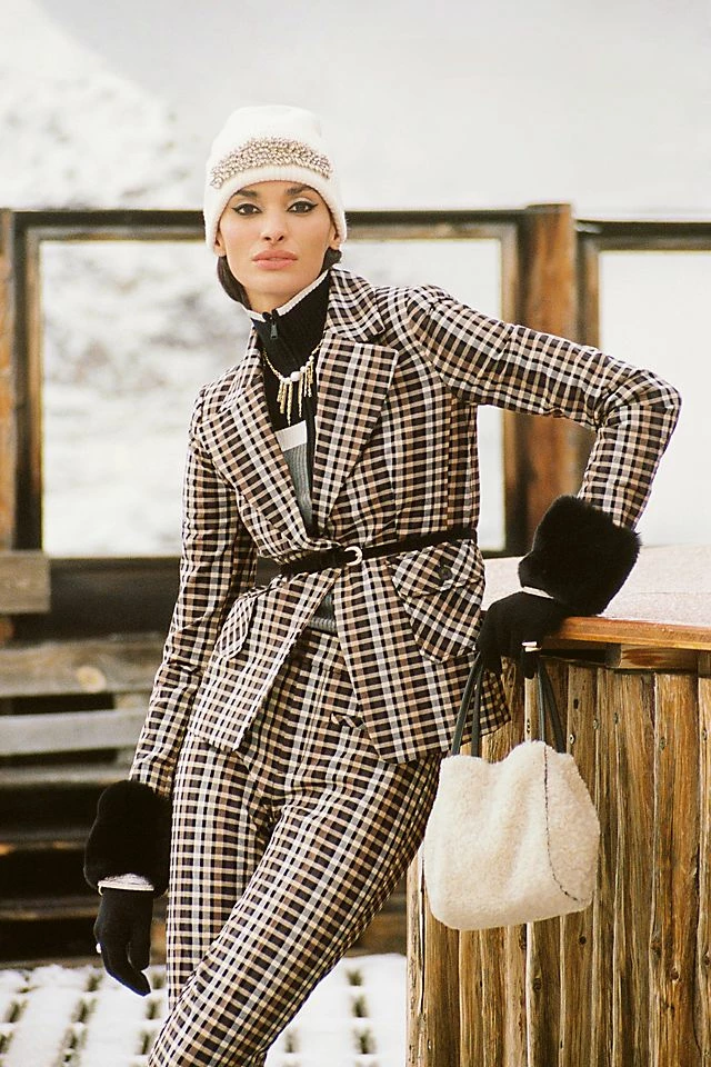 Maeve The Essential High-Rise Kick-Flare Pants Best Pirce ???? Maeve The Essential High-Rise Kick-Flare Pants BROWN MOTIF ✔️ -PAIGE-shop unnamed file 1908