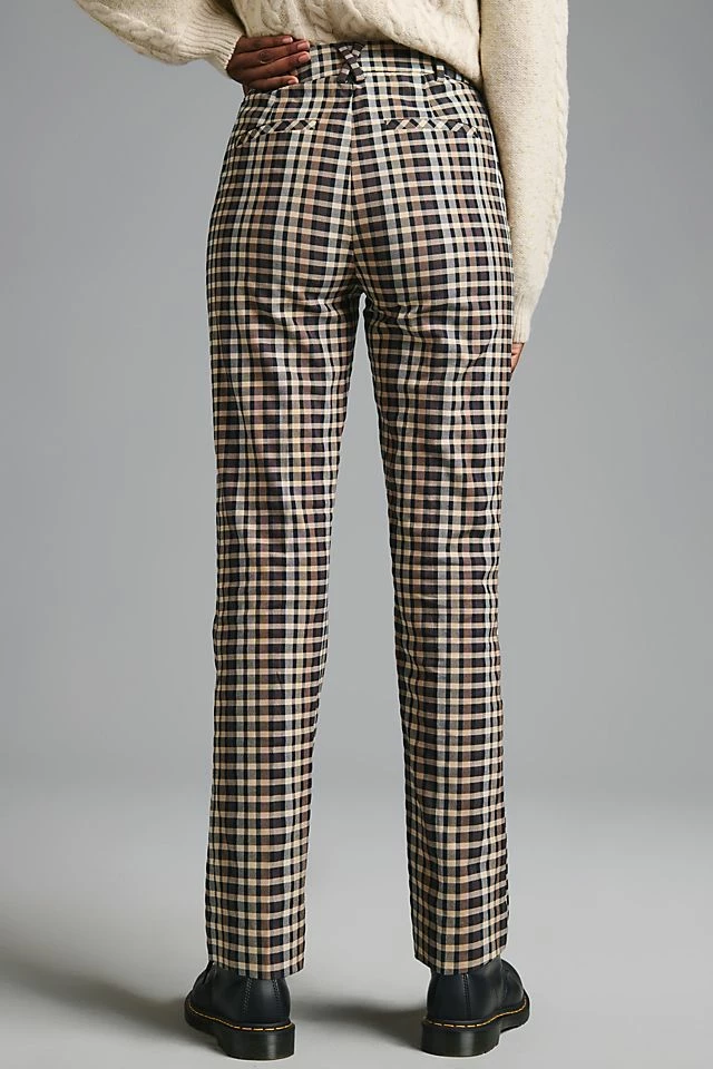 Maeve The Essential High-Rise Kick-Flare Pants Best Pirce ???? Maeve The Essential High-Rise Kick-Flare Pants BROWN MOTIF ✔️ -PAIGE-shop unnamed file 1911