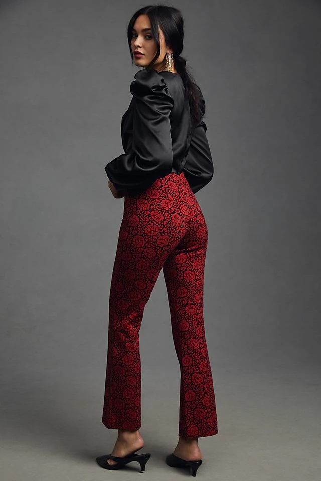 Maeve The Margot Kick-Flare Cropped Pants Brand new ⌛ Maeve The Margot Kick-Flare Cropped Pants RED MOTIF ???? -PAIGE-shop unnamed file 1914