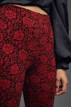 Brand new ⌛ Maeve The Margot Kick-Flare Cropped Pants RED MOTIF ???? 6 Brand new ⌛ Maeve The Margot Kick-Flare Cropped Pants RED MOTIF ???? -PAIGE-shop unnamed file 1916