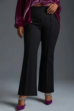 Deals ???? Maeve The Margot Kick-Flare Cropped Pants SOLID BLACK ???? -PAIGE-shop unnamed file 1937