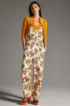 Best Pirce ???? L.F.Markey Bryson Dungarees RED MOTIF ????