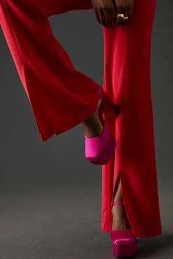 Discount ???? Hutch Front-Slit Jumpsuit BRIGHT RED ✨ -PAIGE-shop unnamed file 1953