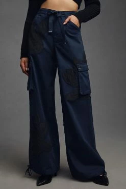 New ???? Pilcro Parachute Pants NAVY ???? 4 New ???? Pilcro Parachute Pants NAVY ???? -PAIGE-shop unnamed file 1960