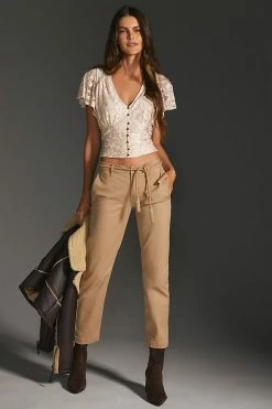 Top 10 😍 Denimist Slim Straight Chino Pants BEIGE 💯