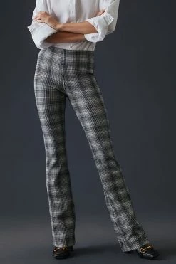 Best deal ⭐ Maeve Plaid Bootcut Pants BLACK MOTIF ❤️ -PAIGE-shop unnamed file 2002