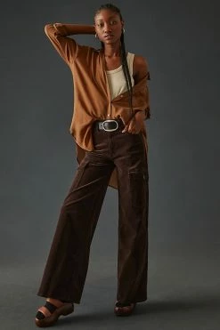 Discount ???? MOTHER The Undercover Cargo Sneak Corduroy Pants MOLE ????