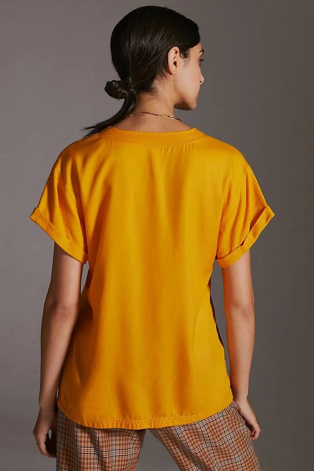 Buy 🌟 Daily Practice By Anthropologie The Ossa V-Neck Top DARK YELLOW ⌛ 5 Buy 🌟 Daily Practice By Anthropologie The Ossa V-Neck Top DARK YELLOW ⌛ - Image 3