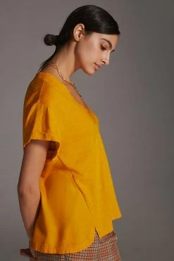 Buy 🌟 Daily Practice By Anthropologie The Ossa V-Neck Top DARK YELLOW ⌛ 9 Buy 🌟 Daily Practice By Anthropologie The Ossa V-Neck Top DARK YELLOW ⌛ -PAIGE-shop unnamed file 203