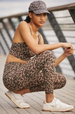 Wholesale ???? Varley Let's Go Super High-Rise Leggings BROWN MOTIF ????