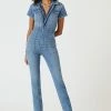 Promo ???? Good American Fit For Success Jumpsuit DENIM MEDIUM BLUE ????