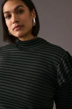 Best Sale ???? T.La Ruffled Turtleneck Top GREEN MOTIF ???? 7 Best Sale ???? T.La Ruffled Turtleneck Top GREEN MOTIF ???? -PAIGE-shop unnamed file 2176