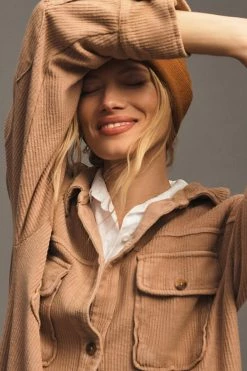 Budget ✔️ Pilcro Duster Shacket TAUPE ⭐ -PAIGE-shop unnamed file 2185