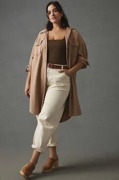 Budget ✔️ Pilcro Duster Shacket TAUPE ⭐ -PAIGE-shop unnamed file 2187