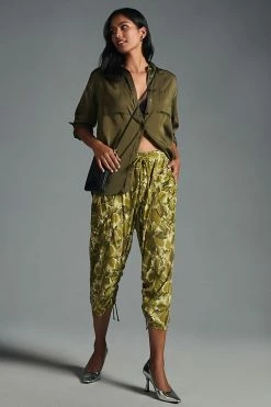 New ???? Daily Practice By Anthropologie Arid Crop Pants GREEN MOTIF ???? 7 New ???? Daily Practice By Anthropologie Arid Crop Pants GREEN MOTIF ???? -PAIGE-shop unnamed file 22