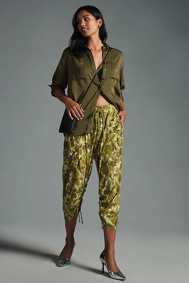 Daily Practice by Anthropologie Arid Crop Pants New ???? Daily Practice By Anthropologie Arid Crop Pants GREEN MOTIF ???? -PAIGE-shop unnamed file 22