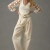 Best deal ???? Dolan Left Coast DOLAN Sheer-Sleeve Appliqué Sweater IVORY ???? -PAIGE-shop unnamed file 2206