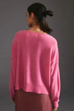 Best Pirce ⌛ Pilcro Lani Cashmere Boatneck Sweater PINK ???? -PAIGE-shop unnamed file 2236
