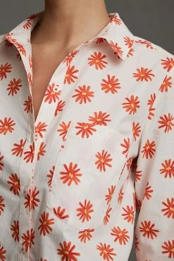 Flash Sale ???? Maeve Printed Buttondown ???? Shirt ORANGE MOTIF ???? 5 Flash Sale ???? Maeve Printed Buttondown ???? Shirt ORANGE MOTIF ???? -PAIGE-shop unnamed file 2247