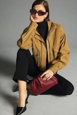 Best Pirce ???? Pilcro Utility Bomber Jacket DARK YELLOW ✨