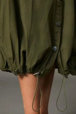 Hot Sale ???? Pilcro Buttondown Bubble ???? Skirt MOSS ???? -PAIGE-shop unnamed file 2298