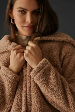 Cheap ???? Stateside Double Face Sherpa Oversized Jacket BRONZE ???? -PAIGE-shop unnamed file 230