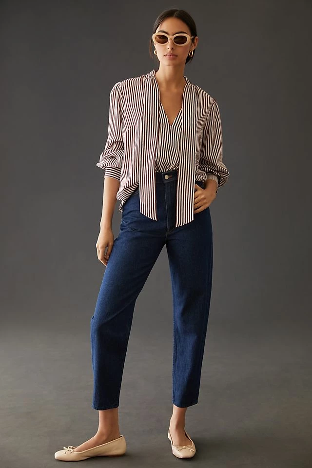 Budget ๐ฅ Maeve Tie-Neck Blouse RED MOTIF โญ 6 Budget ๐ฅ Maeve Tie-Neck Blouse RED MOTIF โญ - Image 4