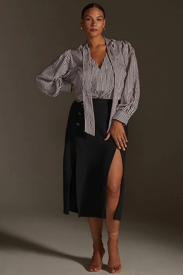 Budget ๐ฅ Maeve Tie-Neck Blouse RED MOTIF โญ 7 Budget ๐ฅ Maeve Tie-Neck Blouse RED MOTIF โญ - Image 5