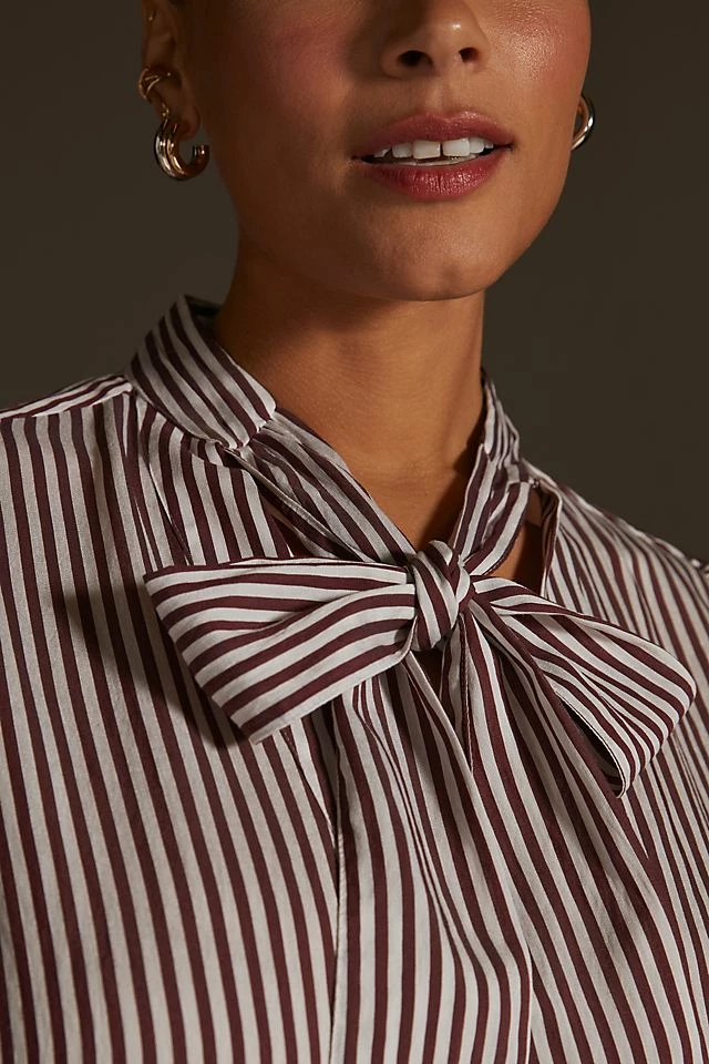 Budget ๐ฅ Maeve Tie-Neck Blouse RED MOTIF โญ 8 Budget ๐ฅ Maeve Tie-Neck Blouse RED MOTIF โญ - Image 6