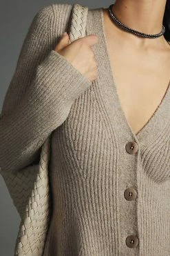 Hot Sale ❤️ Maeve Hourglass Cardigan Sweater TAUPE ???? -PAIGE-shop unnamed file 2365