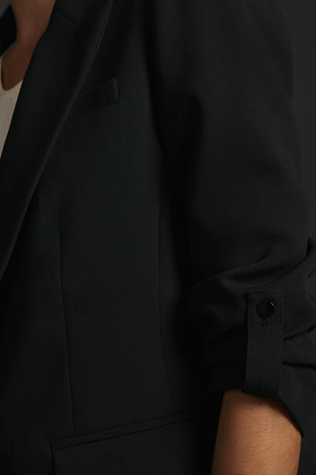 Cheapest 🥰 Maeve Roll-Sleeve Blazer BLACK 👍 6 Cheapest 🥰 Maeve Roll-Sleeve Blazer BLACK 👍 - Image 4