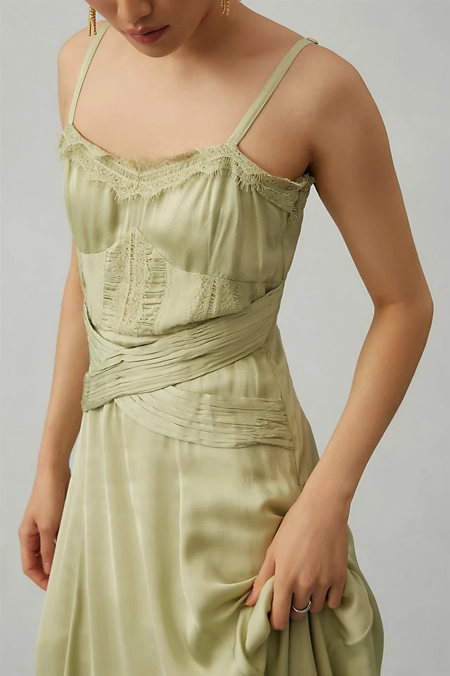 New ๐ Let Me Be A-Line Lace Midi ๐ Dress GREEN ๐ 5 New ๐ Let Me Be A-Line Lace Midi ๐ Dress GREEN ๐ - Image 3